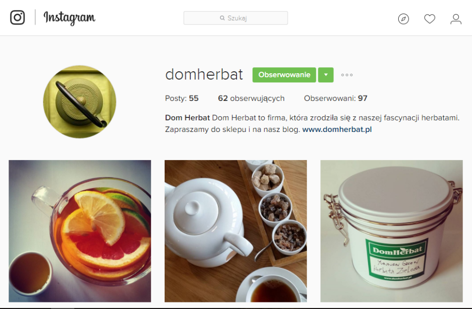 Dom Herbat - Instagram